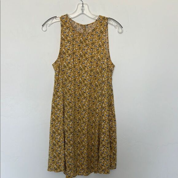 Old Navy Sleeveless Floral Mini Dress Yellow Blue Small Boho Summer - Picture 1 of 3